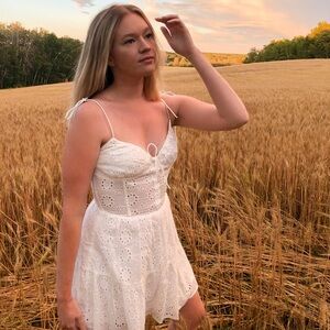 Sabo white eyelet dress